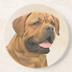 Dogue de Bordeaux Malerei - Niedliche Original Dog Getränkeuntersetzer