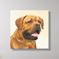 Dogue de Bordeaux Malerei - Niedliche Original Dog