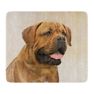 Dogue de Bordeaux Malerei - Niedliche Original Dog Schneidebrett
