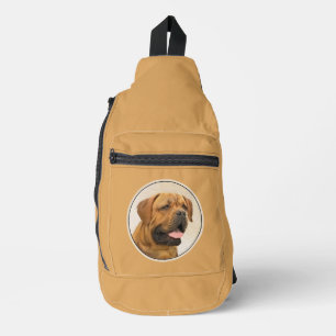 Dogue de Bordeaux Malerei Original Haustier Hund K Crossbody Bag