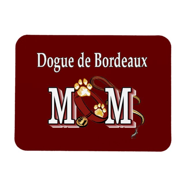 Dogue de Bordeaux Mama Geschenke Magnet (Horizontal)