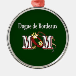 Dogue de Bordeaux Mama Geschenke Silbernes Ornament
