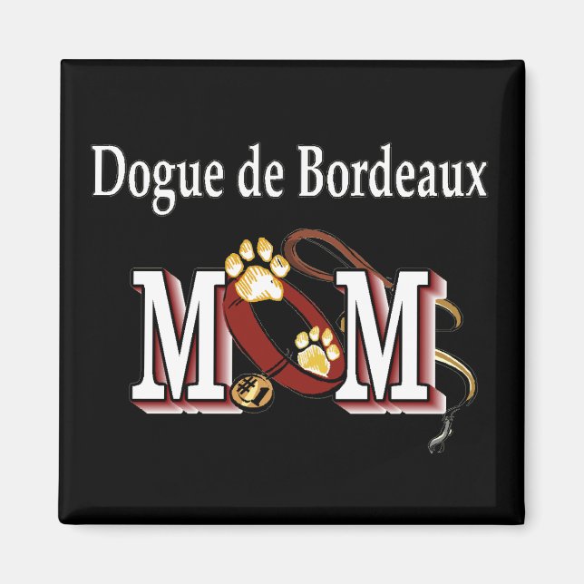 dogue de bordeaux Mutterngeschenke Magnet (Vorne)