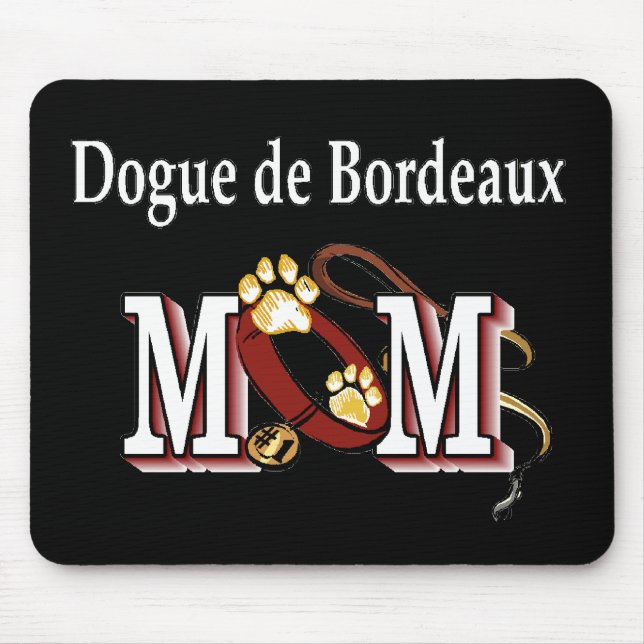 dogue de bordeaux Mutterngeschenke Mousepad (Vorne)