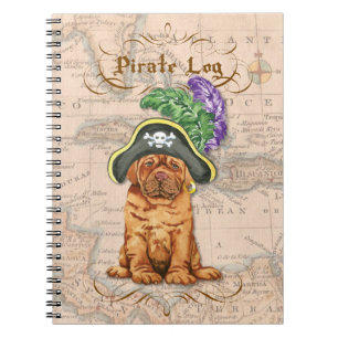 Dogue de Bordeaux Pirate Notebook Notizblock