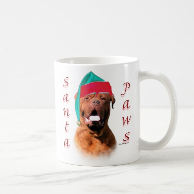 Dogue de Bordeaux Santa Paws Kaffeetasse (Rechts)