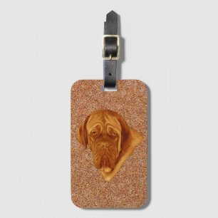 Dogue de Bordeaux Sooky Face Dog, Gepäckanhänger