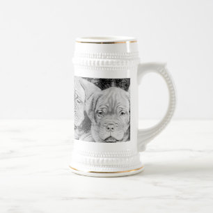 Dogue de bordeaux Stein Bierglas