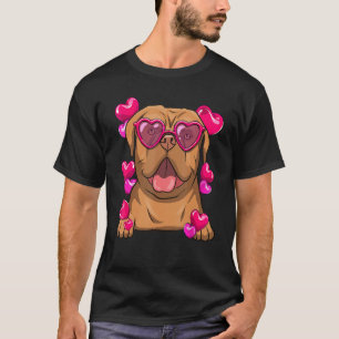 Dogue De Bordeaux Valentinstag Herzlicher Spaß T-Shirt
