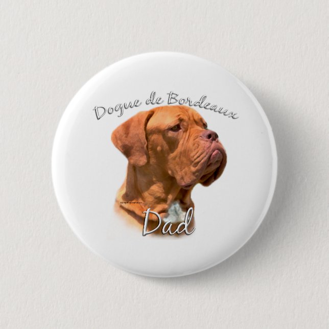 Dogue de Bordeaux Vater 2 Button (Vorderseite)