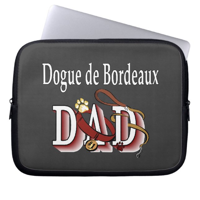 Dogue de Bordeaux Vater Laptopschutzhülle (Vorderseite)