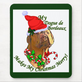 Dogue de Bordeaux Weihnachtsgeschenke Mousepad