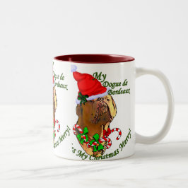 Dogue de Bordeaux Weihnachtsgeschenke Zweifarbige Tasse