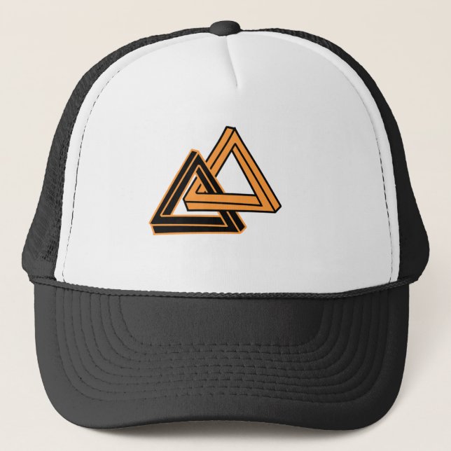 Doguz Triangle Zwin Hat Design Truckerkappe (Vorderseite)