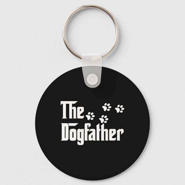 Dogvater T Shirt Vater Fathers Day Gift Dog Lover Schlüsselanhänger (Vorderseite)
