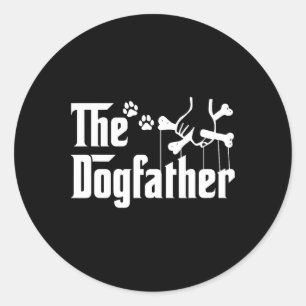 Dogvater T-Shirt Vathers Day Gift Dog Vater - Hund Runder Aufkleber