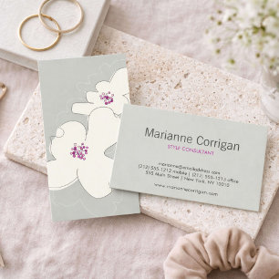 DOGWOOD BLOSSOME TAN/IVORY VISITENKARTE