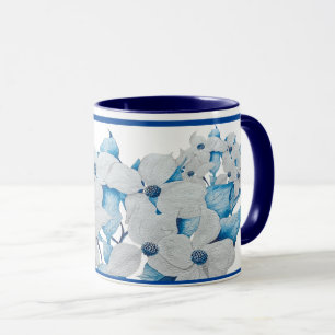 Dogwood-Blume auf einer Combo-Tasse - (2) Tasse