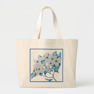 Dogwood-Blume auf einer Jumbo-Tasche Jumbo Stoffbeutel