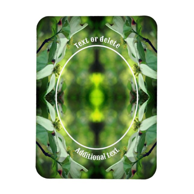 Dogwood-Blume Personalisiert Erstellen Sie Ihr eig Magnet (Vertikal)