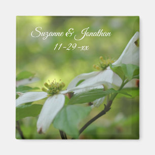 Dogwood-Blume Personalisiert Hochzeit Magnet
