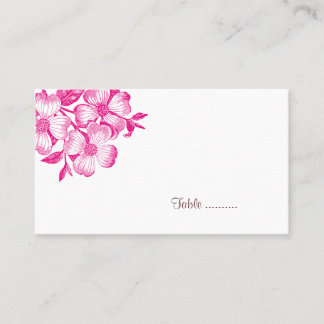 Dogwood-Blume-Platzkarte Platzkarte