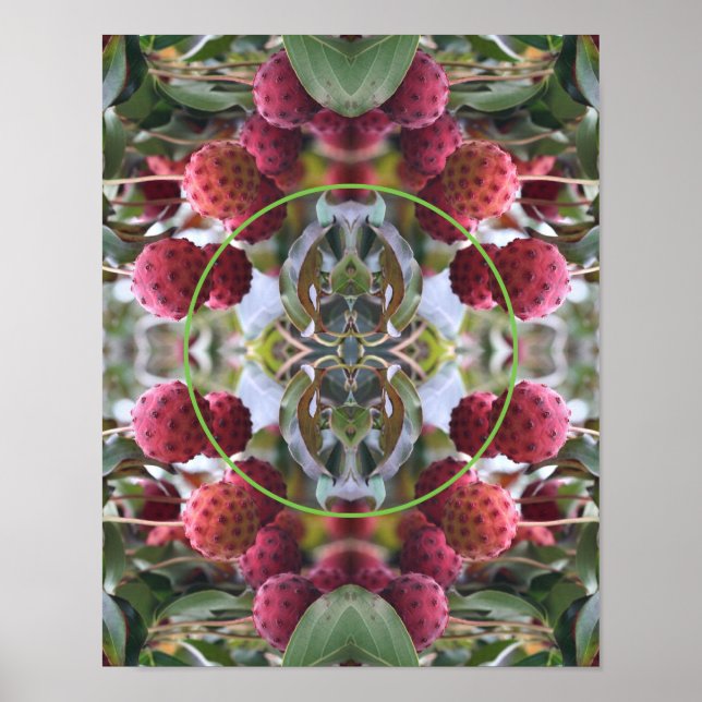 Dogwood Fruit Nature Frame erstellen Sie Ihr eigen Poster (Vorne)