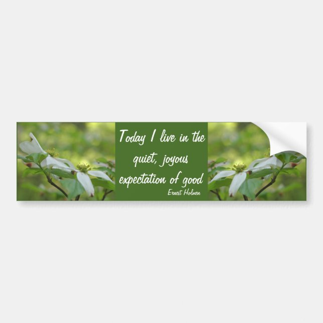 Dogwood Goodness Inspirational Quote  Autoaufkleber (Vorne)