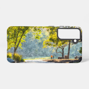 Dogwood Stroll Painterly Samsung Handy Case Galaxy Hülle