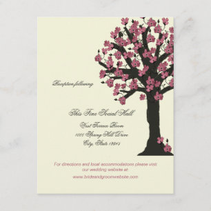 Dogwood Tree Hochzeitsinformationen Begleitkarte