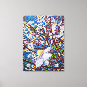 Dogwood Watercolor Canvas Print Leinwanddruck