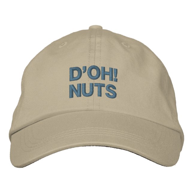 D'OH NUTS-Kappe Bestickte Kappe (Vorderseite)