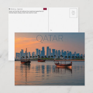 Doha-Bucht, Doha, Katar Reise-Postkarte Postkarte