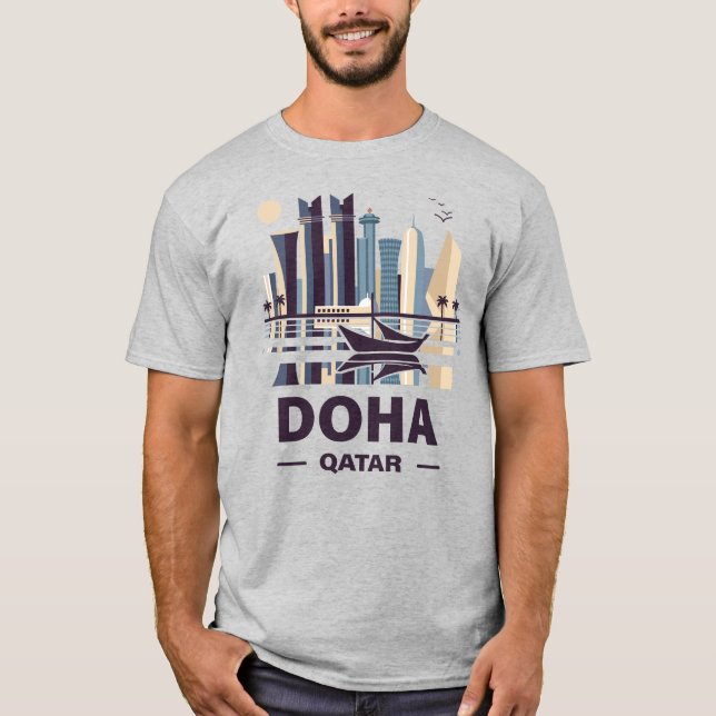 Doha-Halbinsel Katar T-Shirt (Vorderseite)