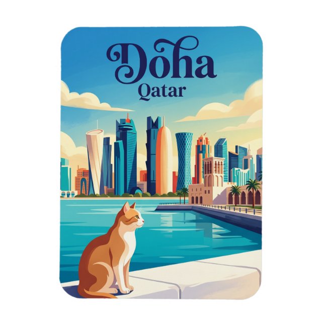 Doha Katar Magnet (Vertikal)