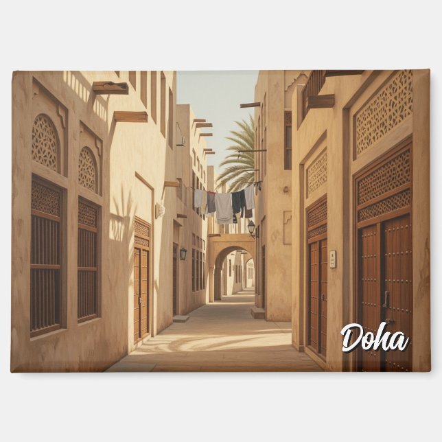 Doha Katar Reise Magnet (Vorderseite)