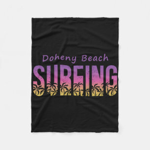 Doheny State Beach Surfer-Shirt, Retro Kalifornien Fleecedecke
