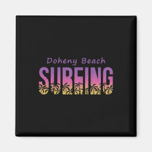Doheny State Beach Surfer-Shirt, Retro Kalifornien Magnet