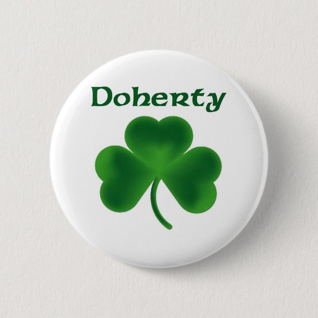 Doherty Kleeblatt Button (Vorderseite)