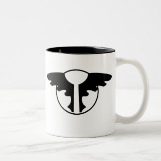 Dohlen-Emblem-Kaffee-Tasse Zweifarbige Tasse