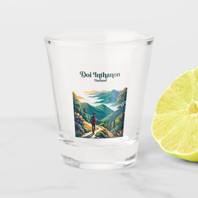 Doi Inthanon Thailand Schnapsglas (Vorderseite)