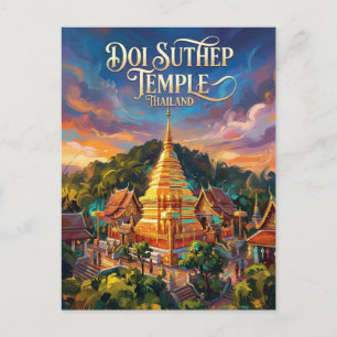 Doi Suthep Thailand Postkarte