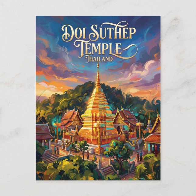 Doi Suthep Thailand Postkarte (Vorderseite)