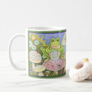 Doilies machen eine hoppy Zuhause FROG TASSE *Grün