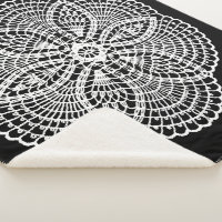 Doily Art Sherpa Blanket