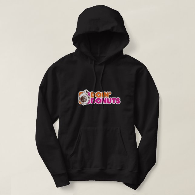 Doin' Donuts - Funny Racing & Drift Car Enthusiast Hoodie (Design vorne)