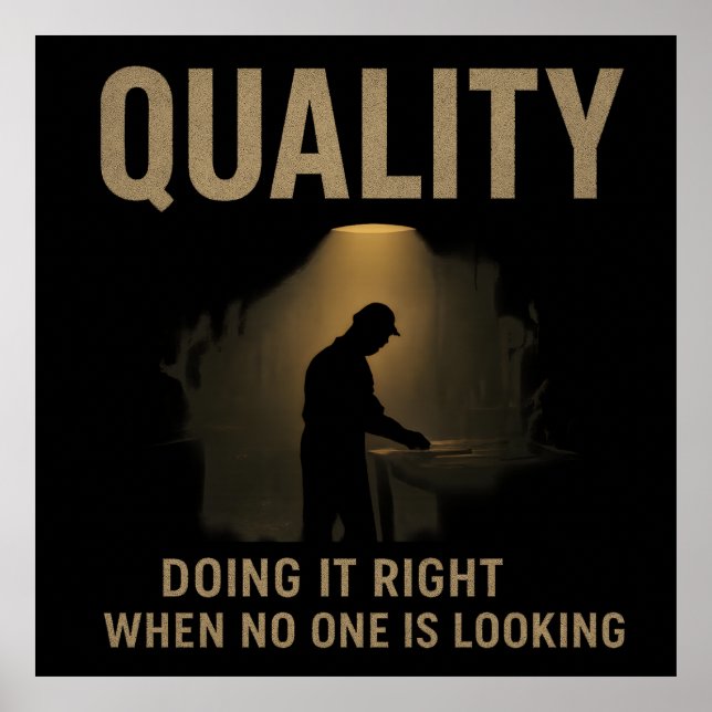 Doing It Right - Quality Engineer Motivation Poster (Vorne)