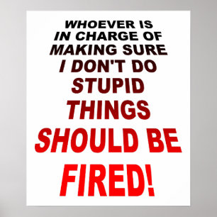 Doing Stupid Things Funny Poster