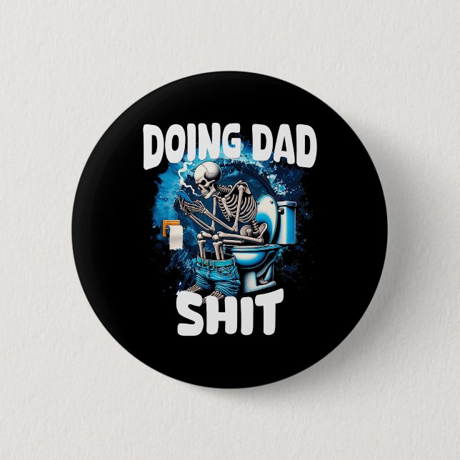 Doing Vater Sarcastic Vater Großvater Funny Vather Button (Vorderseite)
