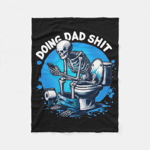 Doing Vater Vater Joke Skeleton Funny Vater Vather Fleecedecke
